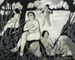 Bathers, One with Glasses
